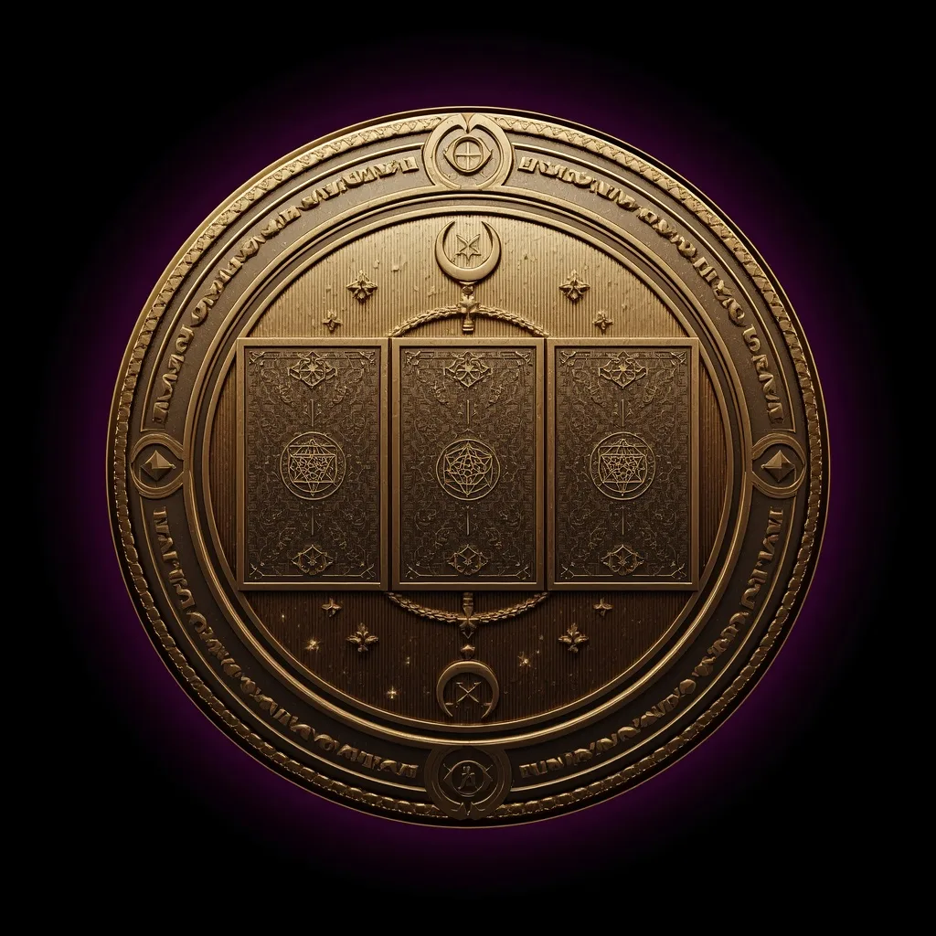 Emblema de tarot y cartomancia